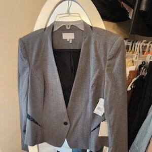 Gray Women's Blazer Bolero